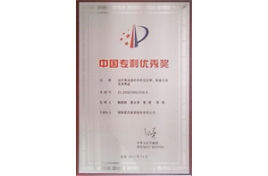 太阳集团tyc5997集团获第十三届中国专利优秀奖。
